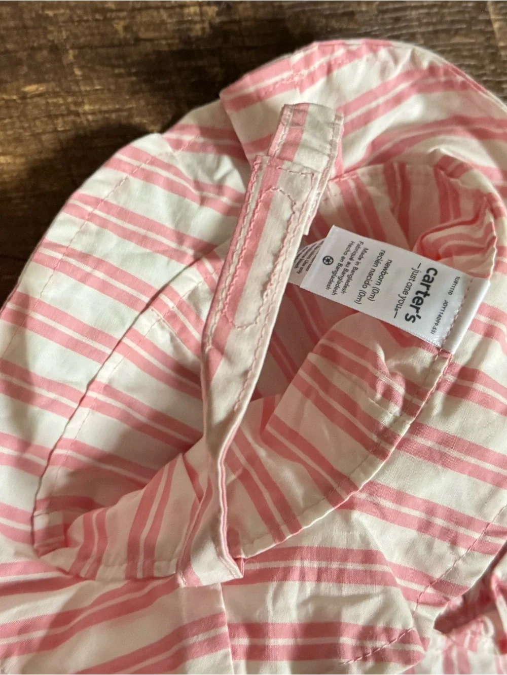 Carter's Pink and White Striped Dress with Matching Bloomers